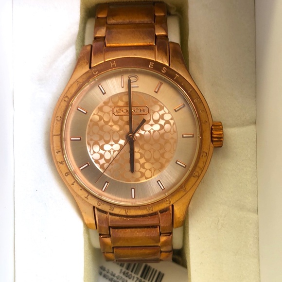 Coach Rose Gold Tone Wrist Watch